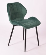 KRZESŁO TAPICEROWANE zielony WELVET SALON