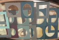 Passe-partout KOLOROWE GRUBE WARSTWOWE SZT 17