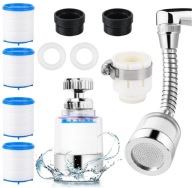 FILTR DO KRANU 2 SZT 360 STOPNI Z WKLADAMI PRZEDLUZKA KUCHNIA LAZIENKA