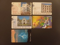 KARTY TELEFONICZNE Z REPUBLIKI SINGAPURU, 5 SZTUK