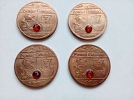 4 monety z bursztynem Powiat Gdański 2008