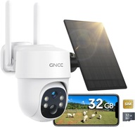 GNCC Bez kamery bezpieczeństwa WiFi, kamera CCTV 4G