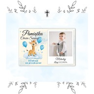 PREZENT NA CHRZEST ŚWIĘTY dla gości MAGNES PAMIĄTKOWY ZE ZDJĘCIEM upominek