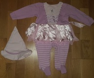 KOMPLET PAJAC DZIEWCZĘCY + KAPELUSZ R.68 COOL CLUB