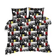 pościel bawełna lux 160x200 + 2x70x80 guzik B 218 New york nyc