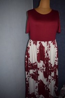 PIĘKNA SUKIENKA DŁUGA W KWIATY ORYGINALNY RĘKAW_48