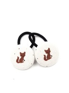 Momilio handmade Gumeczki do włosów Baby Animals lisek pierwsze gumeczki