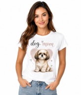 Koszulka Psiara Dog Mom Shih Tzu Prezent dla Właścicielki Psa