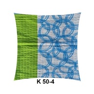 Poszewka z kory 40x40 jasiek z bawełny gofrowanej K 50-4 kólka nieb.pas zie