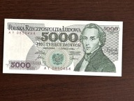5000 ZŁ 1986 SERIA AY PIĘKNY STAN 1
