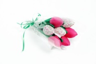 Bukiet tulipan ręcznie szyty Handmade