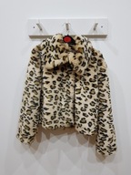 NEXT futerko płaszczyk kożuszek panterka 134 - 140