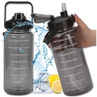 BUTELKA NA WODĘ DUŻA BIDON MOTYWACYJNY BPA FREE 2L
