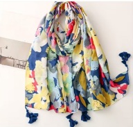 Szalik, szal kwiaty z wiskozy