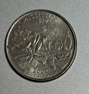 USA 25 centów 2002r. Missisipi BCM