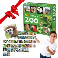 ADAMIGO MEMORY MEMO ZOO GRA PLANSZOWA PAMIĘCIOWA RODZINNA DLA DZIECI 5+