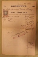 Carl Samesch BIAŁA, KOZY - BIELSKO - BIAŁA 1889, ZNACZEK 1 KREUZER 1888