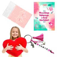 PREZENT NA DZIEŃ KOBIET BRELOK Z ZE IMIENIEM IMIĘ PERSONALIZOWANY SZKOŁA