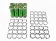 Uchwyt mocujący do Ogniw 18650 4x2 koszyk siatka dystansowa Transparentny