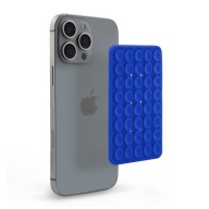 PRZYSSAWKA DO TELEFONU DWUSTRONNA GUMOWA SILIKONOWA UCHWYT NA ETUI NIEBIESK
