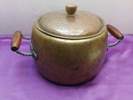 garnek podgrzewacz z pokrywą fondue? zupa? miedziany SWISS STOCKL NETSTAL