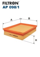 FILTR POWIETRZA FILTRON AP098/1