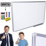 DUŻA TABLICA MAGNETYCZNA NA ŚCIANĘ DLA DZIECI BIAŁA 90x60 + GRATISY