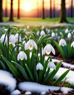 Śnieżyczka przebiśnieg sadzonka w doniczce 10 cm biała pod drzewa trawnik