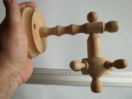 DREWNIANY WIESZAK KOŁO STEROWE NA KLUCZE I DROBIAZGI