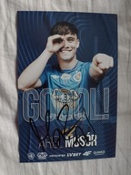 Zdjęcie 10x15 autograf Piast Gliwice Gol Ariel Mosór sezon 2023/24