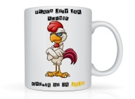 Śmieszny kubek z nadrukiem do pracy urodziny na prezent