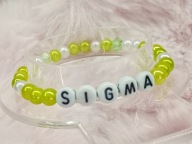 Bransoletka zieleń Sigma Perl Bracelet 6423 Oliwia Kurowska, Kuba Kurowski