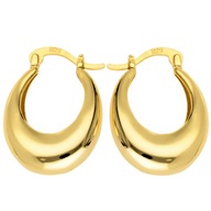 Kolczyki klasyczne złote srebro pozłacane 925 kropla 2,00 cm