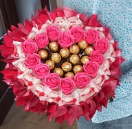 Stojący bukiet jadalny, ze słodyczami!