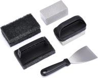 PURAWA Zestaw do czyszczenia grilla Skrobak szczotki pumeks 5 sztuk