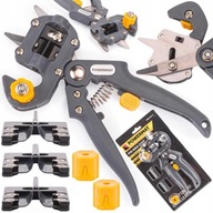 SEKATOR NOŻYCE do SZCZEPIENIA roślin drzew ręczne z BLOKADĄ 3 prowadnice