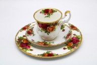 ZESTAW KAWA - HERBATA PORCELANA ROYAL ALBERT - ANGLIA LATA-60 XX-w