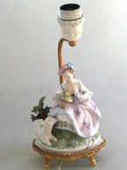 UNTERWEISSBACH LAMPA FIGURALNA Z PASTERKĄ BISKWIT