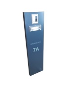 Słupek domofonowy multimedialny, skrzynka na listy