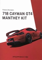 Porsche 718 Cayman GT4 prospekt 06 2024 model 2024 2025 rzadki