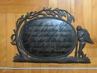 Blacha epitafijna, teren zaboru pruskiego, secesja