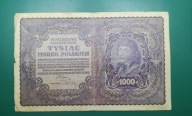 Banknot 1000 Marek Pilskich 1919,emisja I,seria D