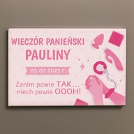 WIECZÓR PANIEŃSKI – MAGNES PAMIĄTKOWY PREZENT DLA PANNY MŁODEJ lub gości