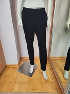 Czarne materiałowe spodnie L (33)