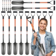 SZPADEL DRENARSKI TRZONEK FIBERGLASS SZTYCHÓWKA RYDEL STAL HARTOWANA 120CM