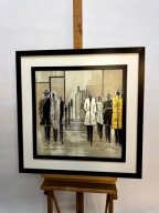 OBRAZ NA PŁÓTNIE | „Z ŻYCIA W WIELKIM MIEŚCIE" | WŁODZIMIERZ ZAPART 80X80CM
