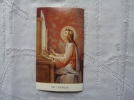 STARY OBRAZEK KOLĘDOWY ŚW. CECYLIA