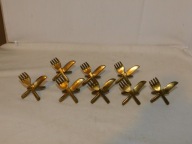 STARE MOSIĘŻNE SERWETNIKI 8 SZTUK