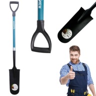 SZPADEL ŁOPATA DRENARSKI SADOWNICZY DŁUGI WĄSKI DO SADZENIA DRENOWANIA