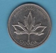 (2KA49) Kanada 25 centów, 2000